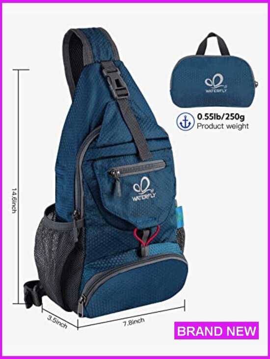 Packable Small Crossbody Sling Backpack Shoulder Chest Daypack Hiking Travel main image 4